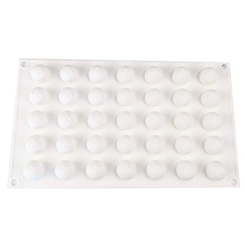 LUJIAXI Kugelform, 35 Mulden, runde Kugeln, Silikonform, Kuchendekoration, Dessert Vergangenheit von LUJIAXI