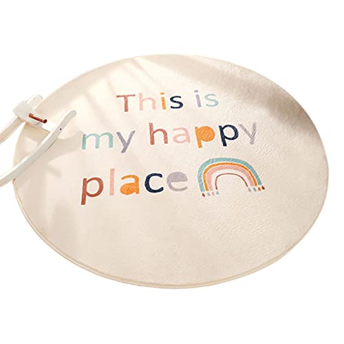 LUJIAXI Nordic Rainbow runder Teppich für Kinder, Baby, zum Spielen, Krabbelmatte, Teppich de Kids Baby Play Krabbelmatte von LUJIAXI