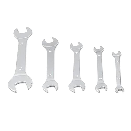 LUJIAXI Schraubenschlüssel-Set, superdünn, offenes Ende, metrisch, 6–17 mm, Hartstahl, 5 Stück von LUJIAXI