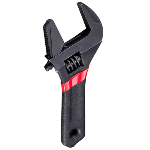 LUJIAXI Verstellbarer Schraubenschlüssel mit großer Öffnung, Stahlschlüssel für Badezimmer, Sanitärarbeiten und enge Räume, mit hochfestem legiertem Stahl LUJIAXI Verstellbarer Schraubenschlüssel mit großer Öffnung, Stahlschlüssel für Badezimmer, Sanitärarbeiten und enge Räume, mit hochfestem legiertem Stahl von LUJIAXI