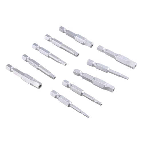 Schraubendreher-Bit-Set, stark, geeignet für verschiedene Reparaturen, 2,15–7,55, 10 Stück, verschiedene Größen, Heimwerker Schraubendreher-Bit-Set, stark, geeignet für verschiedene Reparaturen, 2,15–7,55, 10 Stück, verschiedene Größen, Heimwerker von LUJIAXI