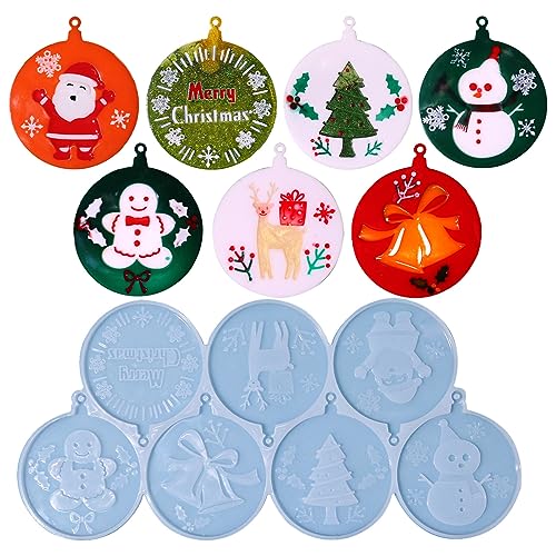 Silikonform für Weihnachtsbaumschmuck, niedliche Ornamente, Harzgussformen, Weihnachtszubehör, Form für Ornamente Silikonform für Weihnachtsbaumschmuck, niedliche Ornamente, Harzgussformen, Weihnachtszubehör, Form für Ornamente von LUJIAXI