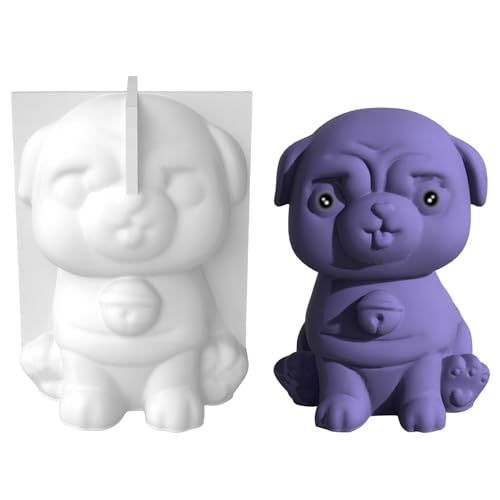 Silikonform mit niedlichem Hund, schönes Tier, Haustier, Gips, Harz, Seife, Eis, Schokolade, Backen, Heimdekoration, Ornament, Geschenke, Hundeform Silikonform mit niedlichem Hund, schönes Tier, Haustier, Gips, Harz, Seife, Eis, Schokolade, Backen, Heimdekoration, Ornament, Geschenke, Hundeform von LUJIAXI