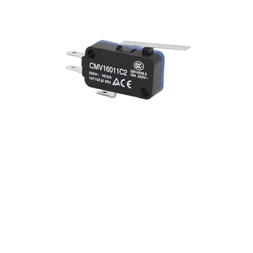 LUJIAYA CMV160 Series Electric Small Micro Motion Travel Switch Self Reset 16A Button 250 Terminal(CMV16011C2) von LUJIAYA