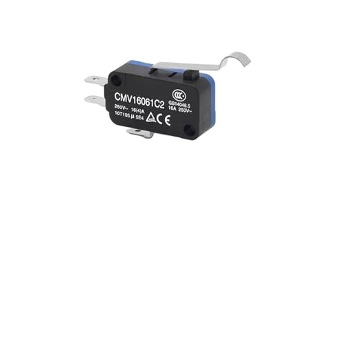 LUJIAYA CMV160 Series Electric Small Micro Motion Travel Switch Self Reset 16A Button 250 Terminal(CMV16061C2) von LUJIAYA