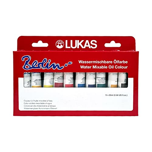 LUKAS BERLIN OIL Wassermischbare Premium-Ölfarbe diverse (Farbset) von LUKAS