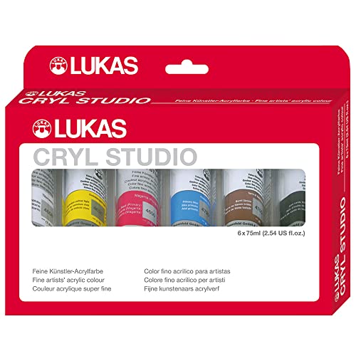 LUKAS Cryl Studio Acrylfarben-Set 6 x 75 ml von LUKAS