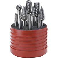LUKAS HM-Frässtift-Satz mit ZX-Kreuzverzahnung 10-teilig LUKAS HM-Frässtift-Satz mit ZX-Kreuzverzahnung 10-teilig von LUKAS