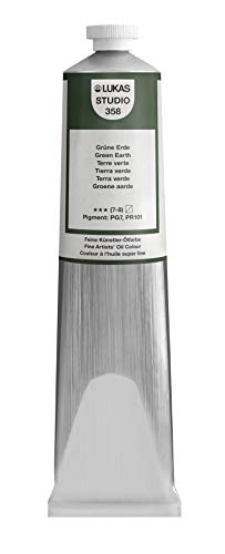 LUKAS STUDIO OIL 200 ml, Ölfarbe in Premium-Qualität, Farbton Grüne Erde von LUKAS