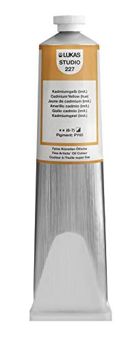 LUKAS STUDIO OIL 200 ml, Ölfarbe in Premium-Qualität, Farbton Kadmiumgelb von LUKAS