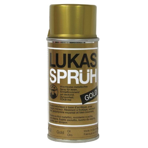 Lukas Sprühbronze Metallspray Sprühfarbe 150 ml Gold von LUKAS