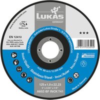 Lukas - Trennscheibe Progress gerade Form 125 x 2,5 x 22,23 mm von LUKAS
