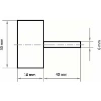 Vlies-Schleiffächer sfv Zirkonkorund 30 x 10 mm Korn 180 - Lukas von LUKAS