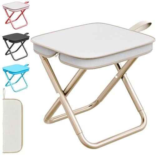 LUKIUP Mini Klappstuhl Hocker, 28 cm Klapphocker Faltbar, Hocker Klappbar für Reisen Wandern Garten Angeln Grillen Strand (Khaki) LUKIUP Mini Klappstuhl Hocker, 28 cm Klapphocker Faltbar, Hocker Klappbar für Reisen Wandern Garten Angeln Grillen Strand (Khaki) von LUKIUP