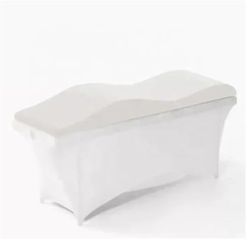 LUKYWANG Kosmetikliege Wellenförmige Schönheitsmatratze, Gebogene Wimpernbett-Matratzenauflage, Lifting Leg Beauty Eyelash Bed Matratze Wimpernliege(White) von LUKYWANG