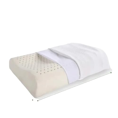 LUKYWANG Pillows for Sleeping Naturlatexkissen Erwachsenenkissenkern Massagekern Latex Recovery Pillow(Wave Style 40x60cm) von LUKYWANG