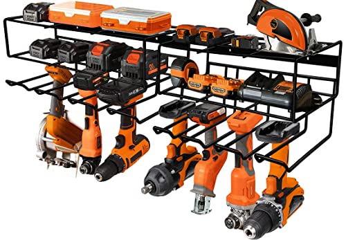 LULARINE 2 x robuste Wandhalterung für Elektrowerkzeug, schwimmendes Werkzeugregal, Aufbewahrungsregal und Elektrowerkzeughalter LULARINE 2 x robuste Wandhalterung für Elektrowerkzeug, schwimmendes Werkzeugregal, Aufbewahrungsregal und Elektrowerkzeughalter von LULARINE