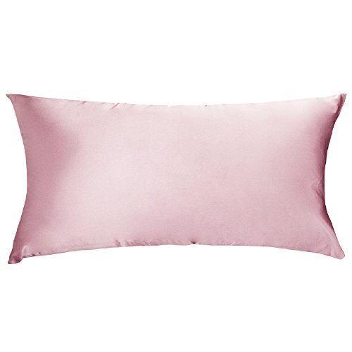 Lulusilk Kopfkissenbezug, 100 % reine Seide, 19 Momme, mit verdecktem Reißverschluss, 1 Stück 40 x 80 cm Ciruela Clara Lulusilk Kopfkissenbezug, 100 % reine Seide, 19 Momme, mit verdecktem Reißverschluss, 1 Stück 40 x 80 cm Ciruela Clara von LULUSILK