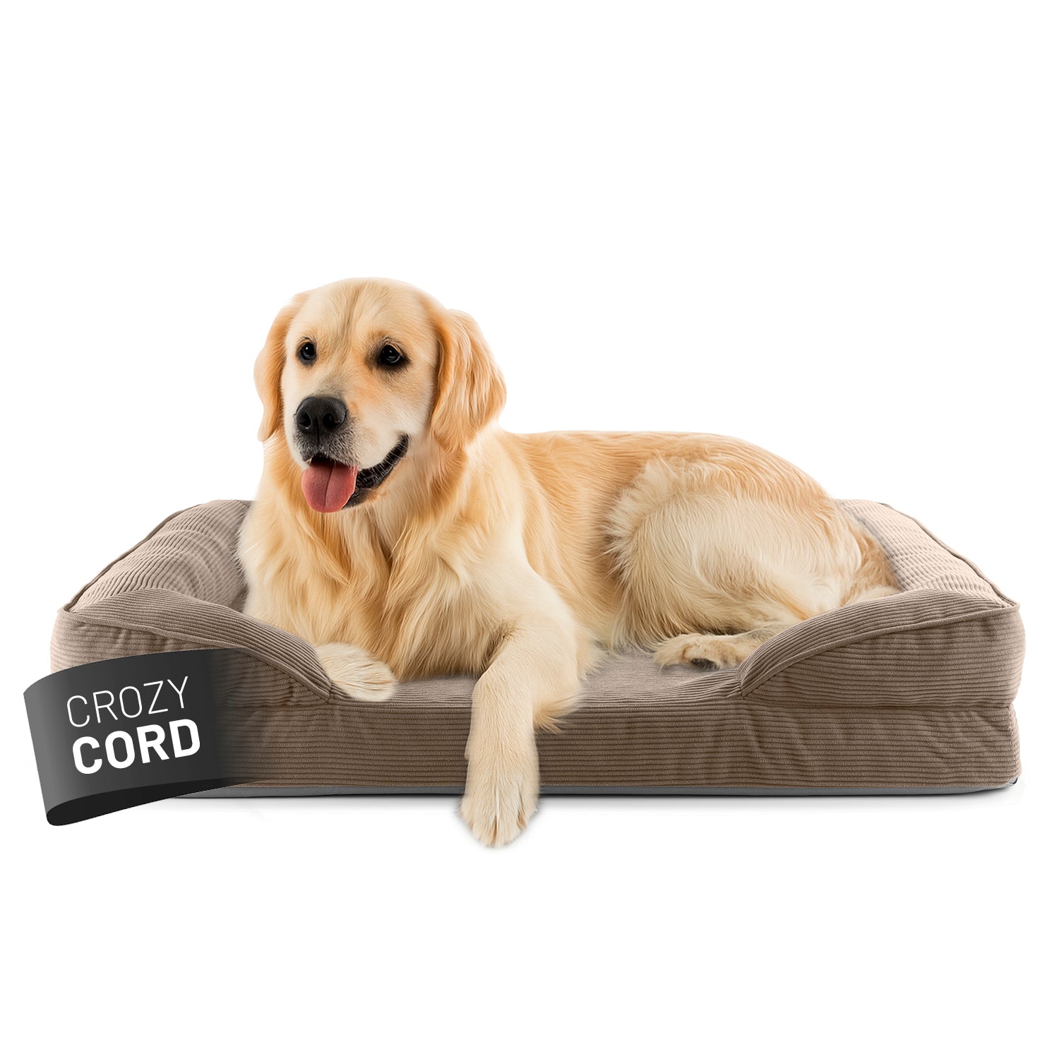 Komfort-Hundebett aus der LUMALAND Cord-Reihe - Gr. L - 110 x 75 cm - Grau Komfort-Hundebett aus der LUMALAND Cord-Reihe - Gr. L - 110 x 75 cm - Grau von LUMALAND