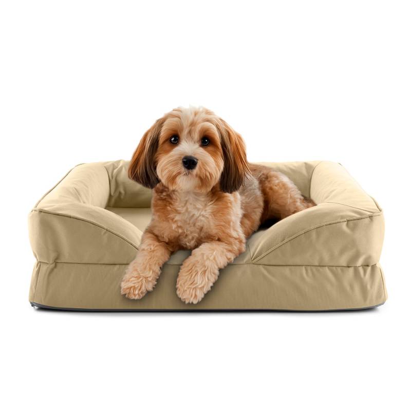 Komfort-Hundebett aus der LUMALAND Outdoor-Kollektion - Gr. S - 70 x 60 cm - Beige Komfort-Hundebett aus der LUMALAND Outdoor-Kollektion - Gr. S - 70 x 60 cm - Beige von LUMALAND