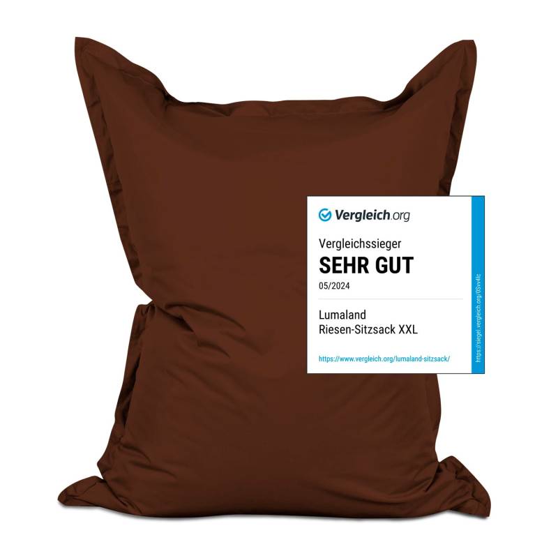 Sitzsack Classic XXL (380 L) - indoor & outdoor - Braun von LUMALAND