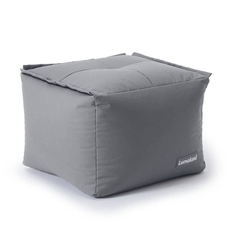 Sitzsack-Hocker (200 L) - Modulares System - indoor & outdoor - Grau von LUMALAND