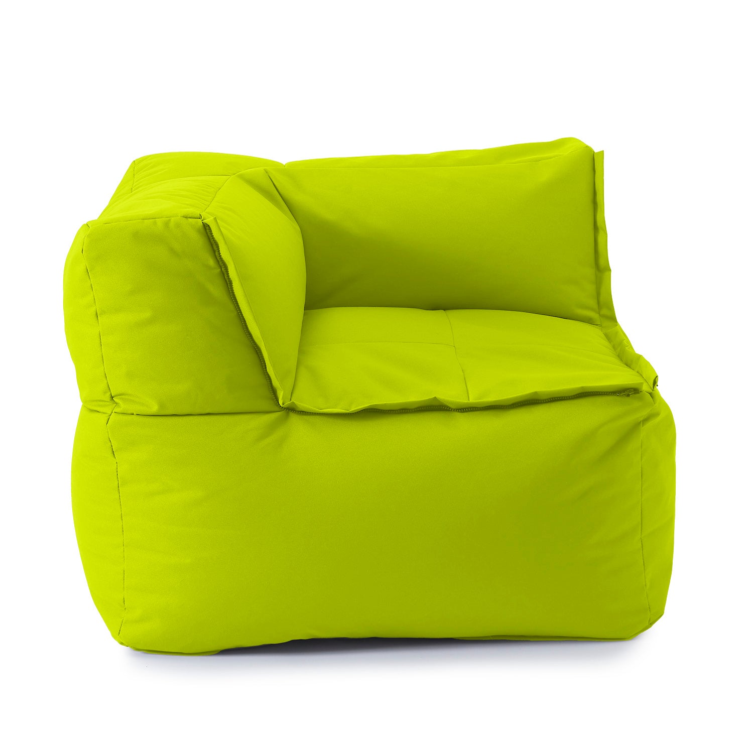 Sitzsack-Sofa Ecke (340 L) - Modulares System - indoor & outdoor - Apfelgrün von LUMALAND