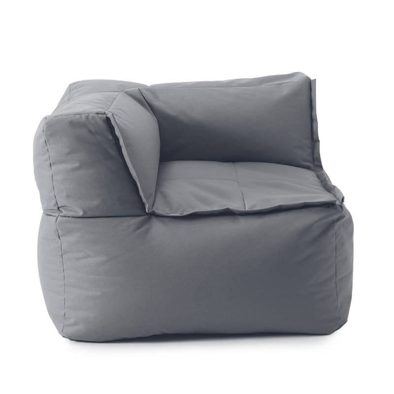 Sitzsack-Sofa Ecke (340 L) - Modulares System - indoor & outdoor - Grau von LUMALAND