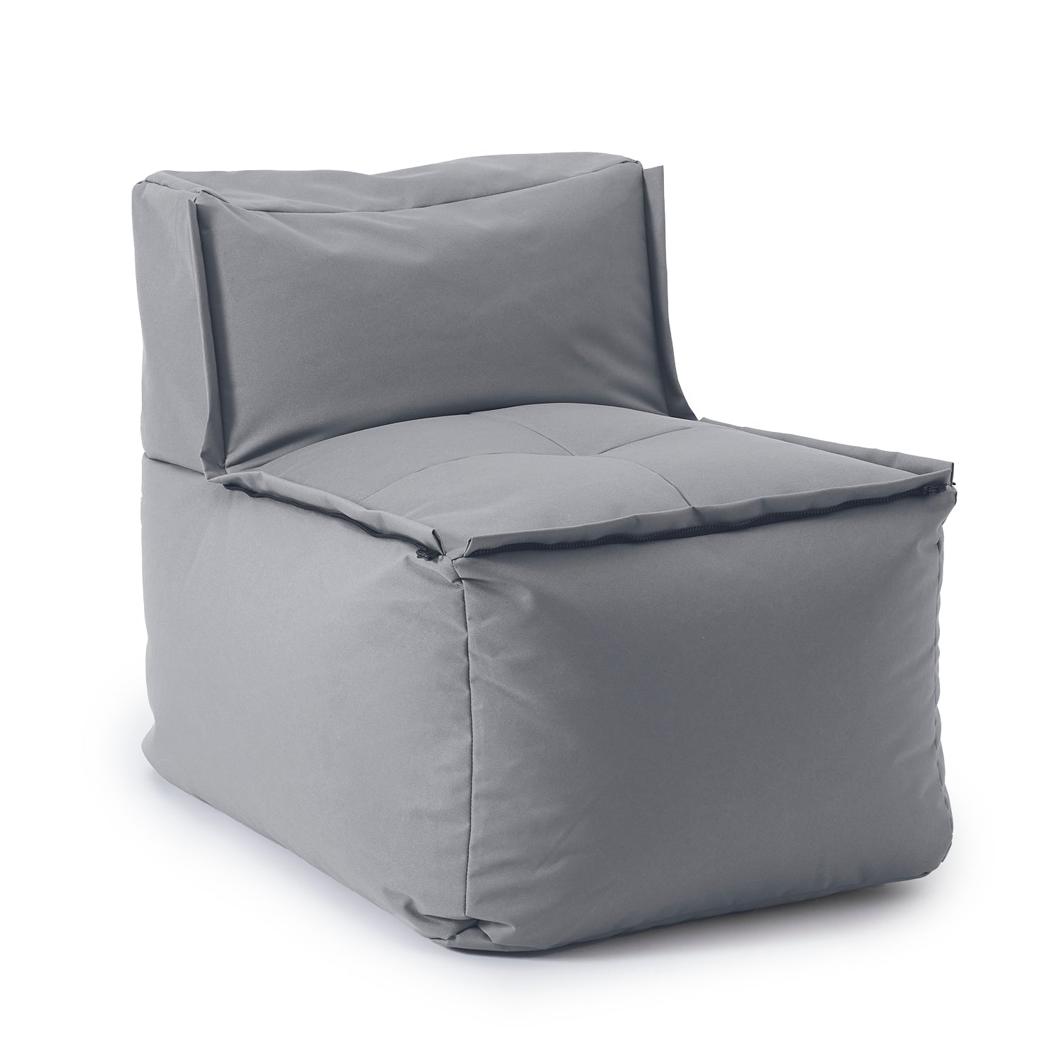 Sitzsack-Sofa Mittelstück (200 L) - Modulares System - indoor & outdoor - Grau von LUMALAND