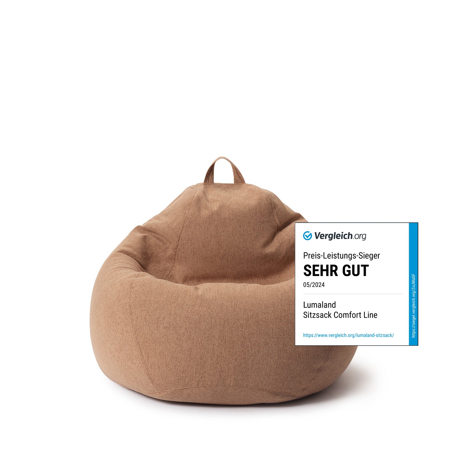 Comfort Line Sitzsack M (120 L) - indoor - Braun von LUMALAND
