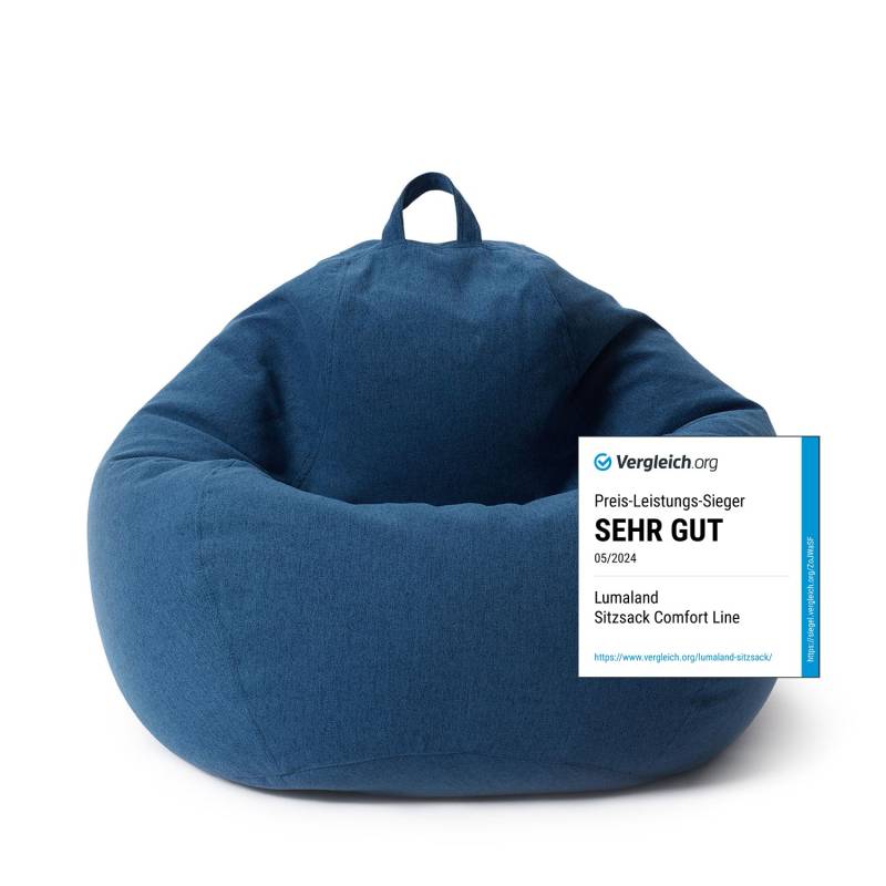 Comfort Line Sitzsack XL (250 L ) - indoor - Dunkelblau Comfort Line Sitzsack XL (250 L ) - indoor - Dunkelblau von LUMALAND