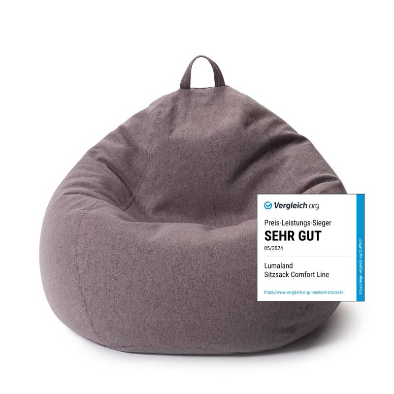 Comfort Line Sitzsack XL (250 L) - indoor - Dunkelgrau Comfort Line Sitzsack XL (250 L) - indoor - Dunkelgrau von LUMALAND