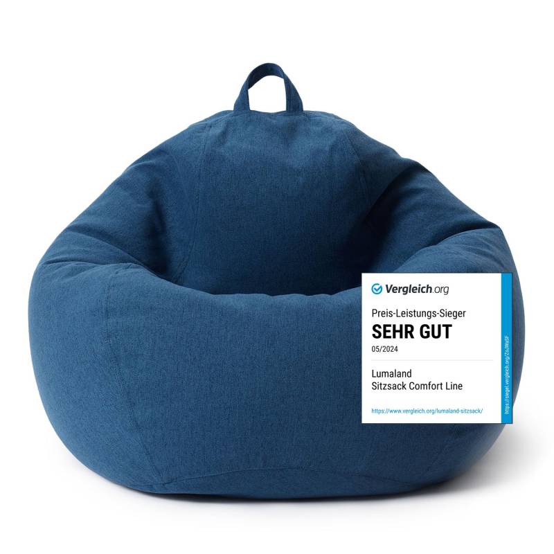 Comfort Line Sitzsack XXL (315 L) - indoor - Dunkelblau Comfort Line Sitzsack XXL (315 L) - indoor - Dunkelblau von LUMALAND
