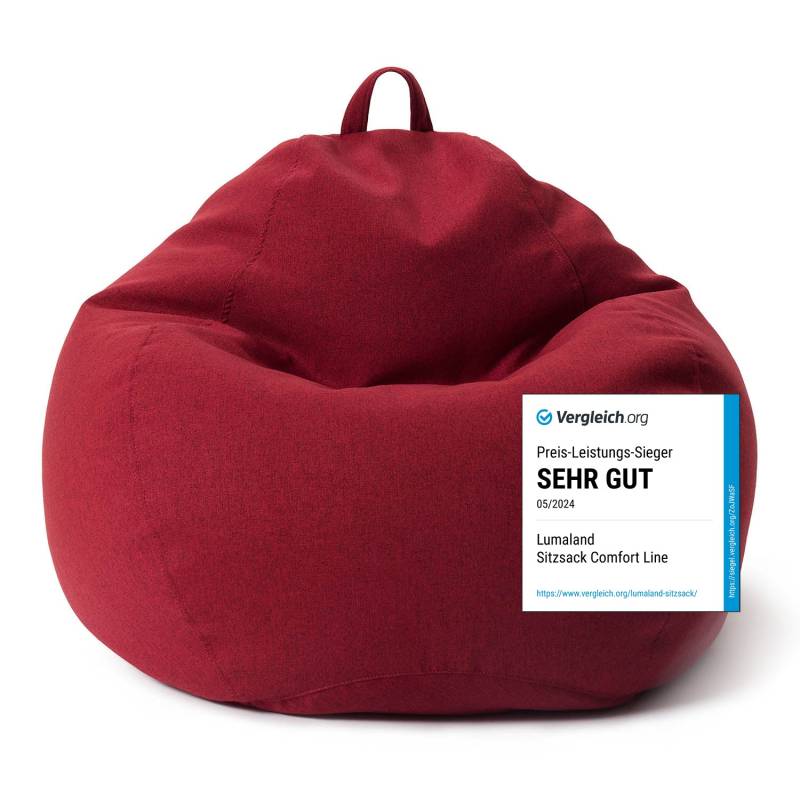 Comfort Line Sitzsack XXL (315 L) - indoor - Rot von LUMALAND