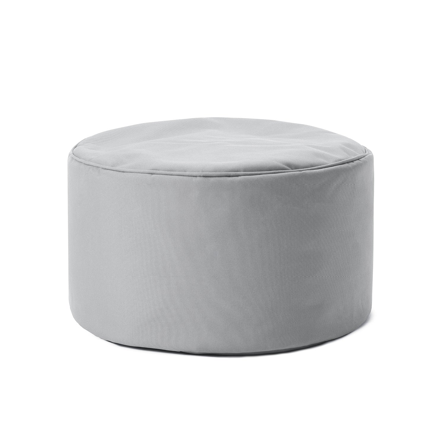 Sitzsack-Hocker/Pouf (50L) - indoor & outdoor - Silbergrau von LUMALAND