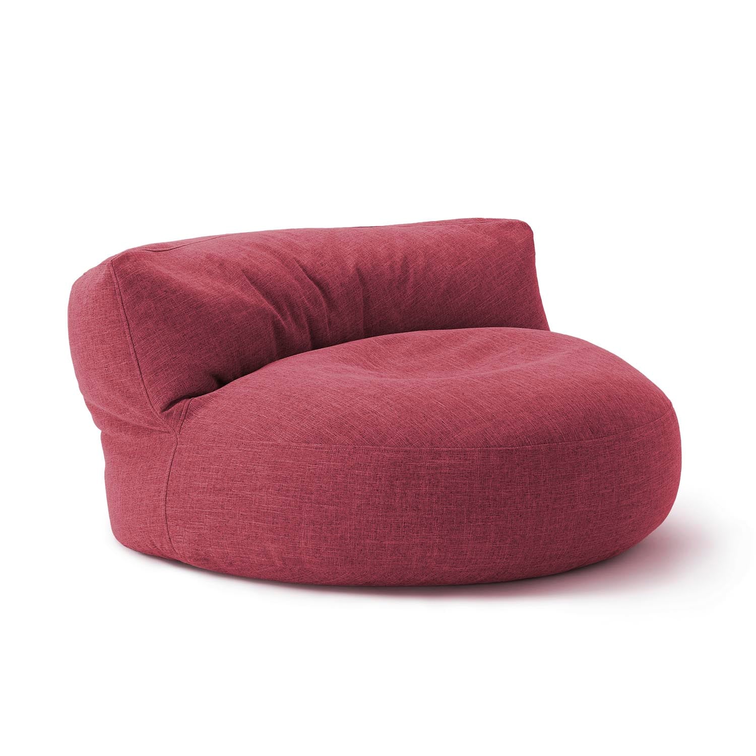 Interior Line Sitzsack-Lounge - Rundes Sitzsack-Sofa - 320l Füllung, 90 x 50 cm - Rot von LUMALAND
