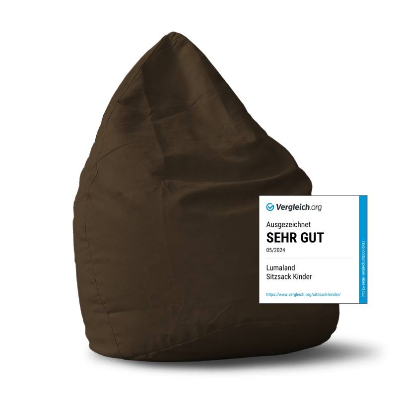 Luxury XL Sitzsack (120 L) - indoor - Braun von LUMALAND