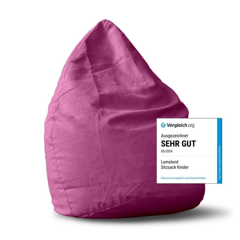 Luxury XL Sitzsack (120 L) - indoor - Pink von LUMALAND
