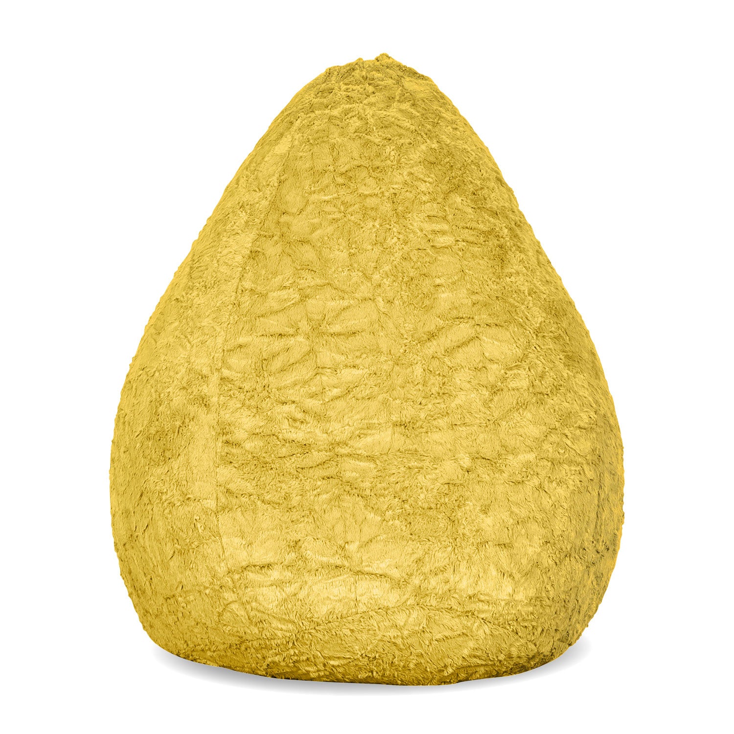 Luxury Fluffy Sitzsack (120 L) - indoor - Gelb von LUMALAND
