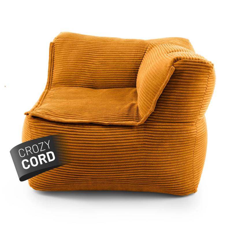 Modulares Eckteil rechts aus der Cord-Reihe - Senfgelb von LUMALAND