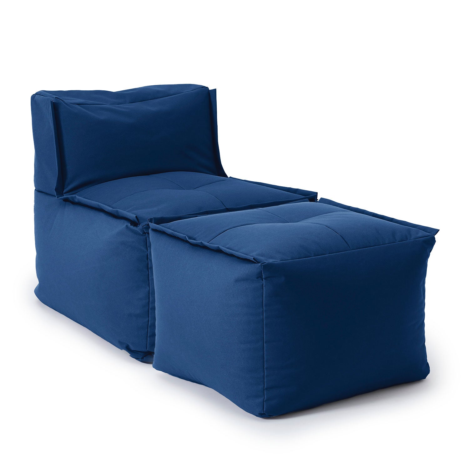 Modulares Lounge Set (2-tlg.) - Modulares System - In- & outdoor - Navyblau von LUMALAND