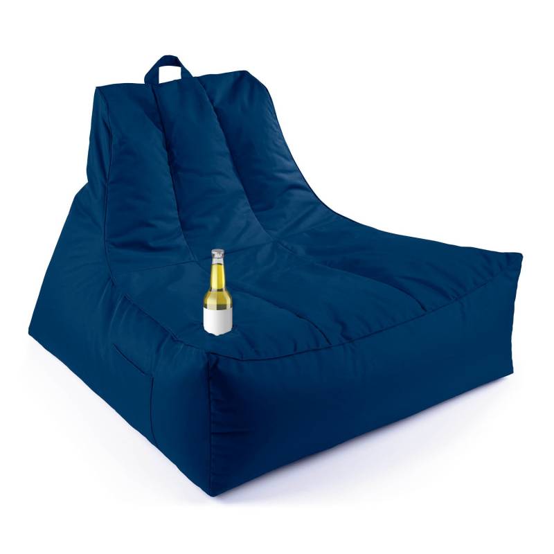 Premium Lounge-Sessel - 380 L - 100 x 100 x 80 cm - Navyblau von LUMALAND