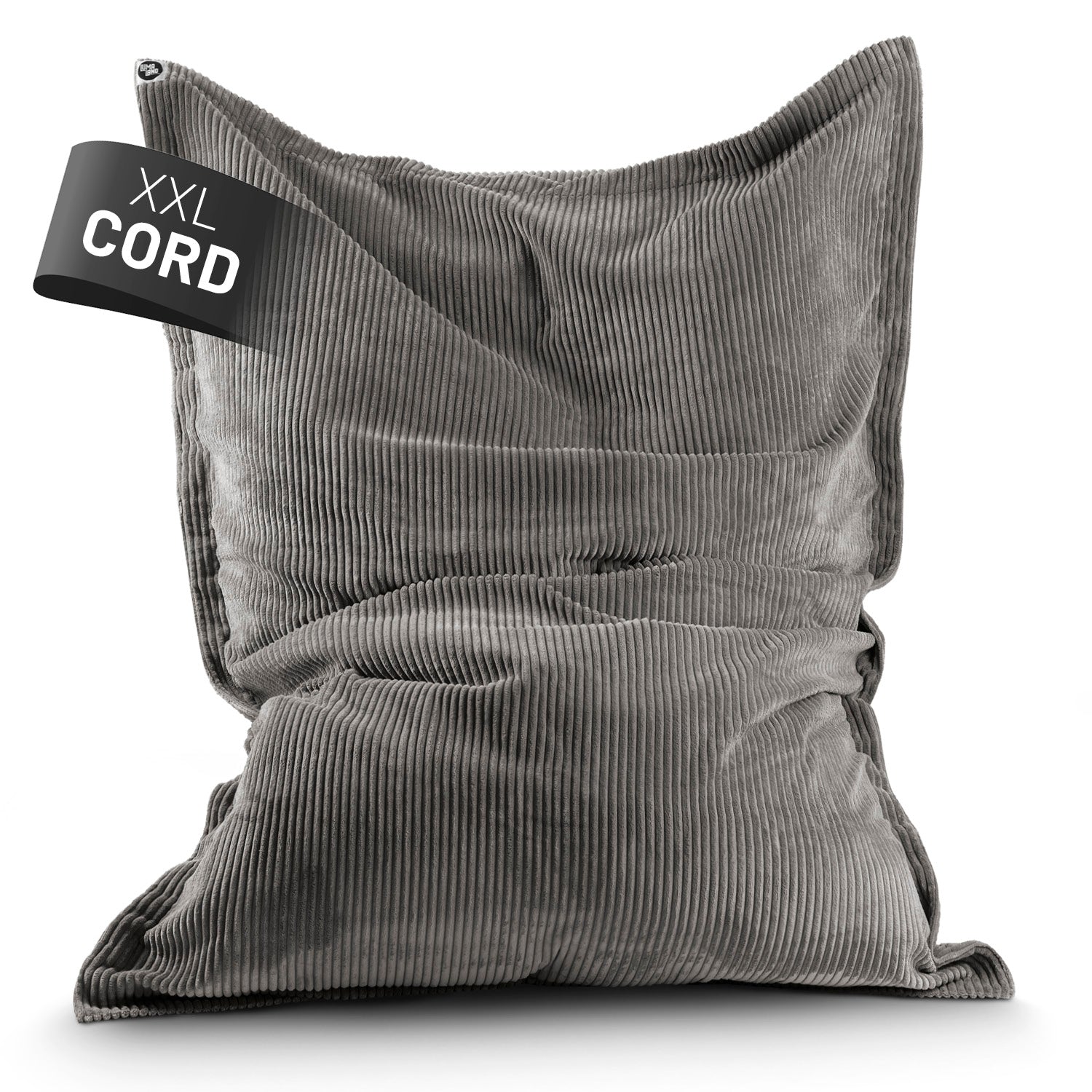 Sitzsack Classic XXL aus der LUMALAND Cord-Reihe - 380 L - 140 x 180 cm - Grau von LUMALAND