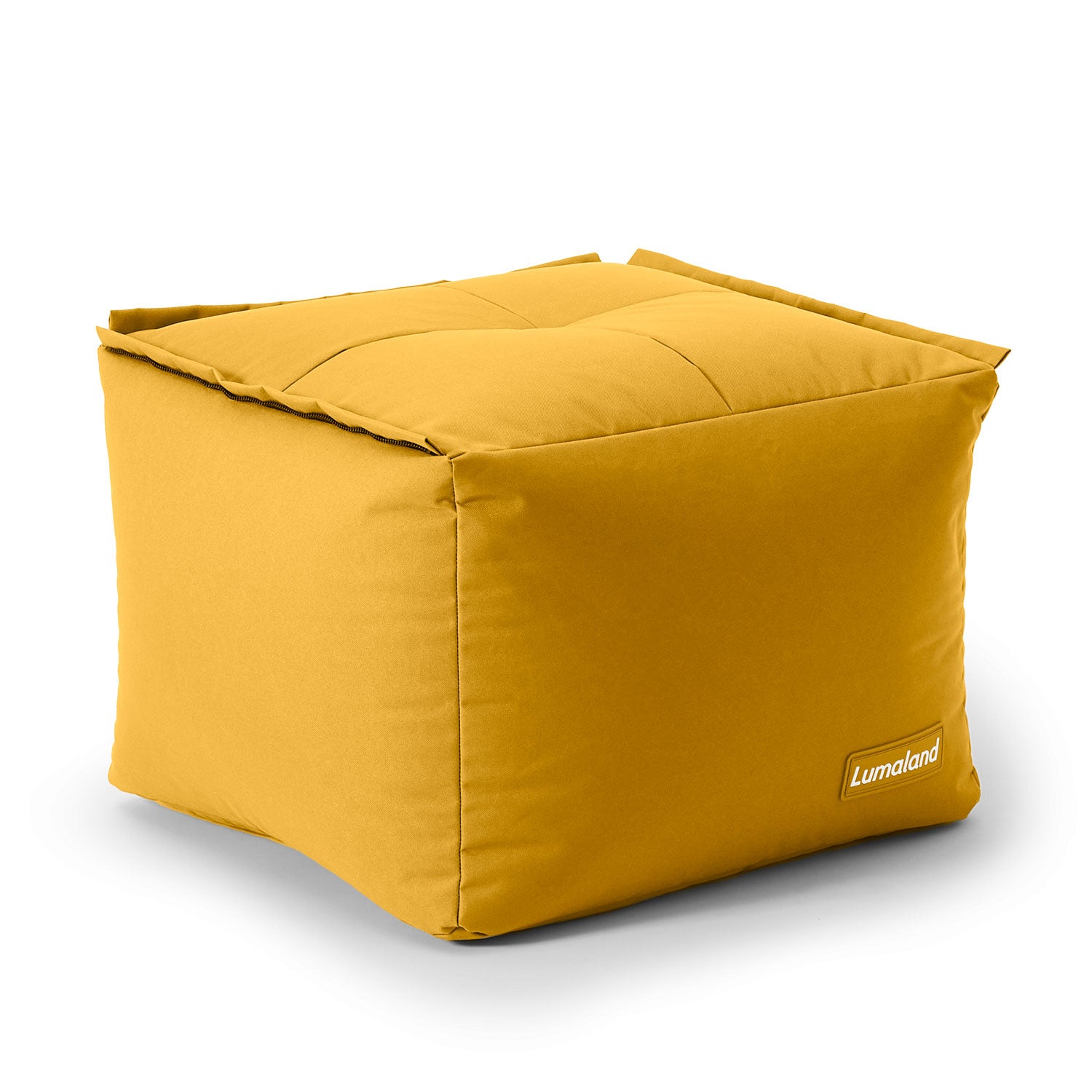 Sitzsack-Hocker (200 L) - Modulares System - indoor & outdoor - Senfgelb von LUMALAND