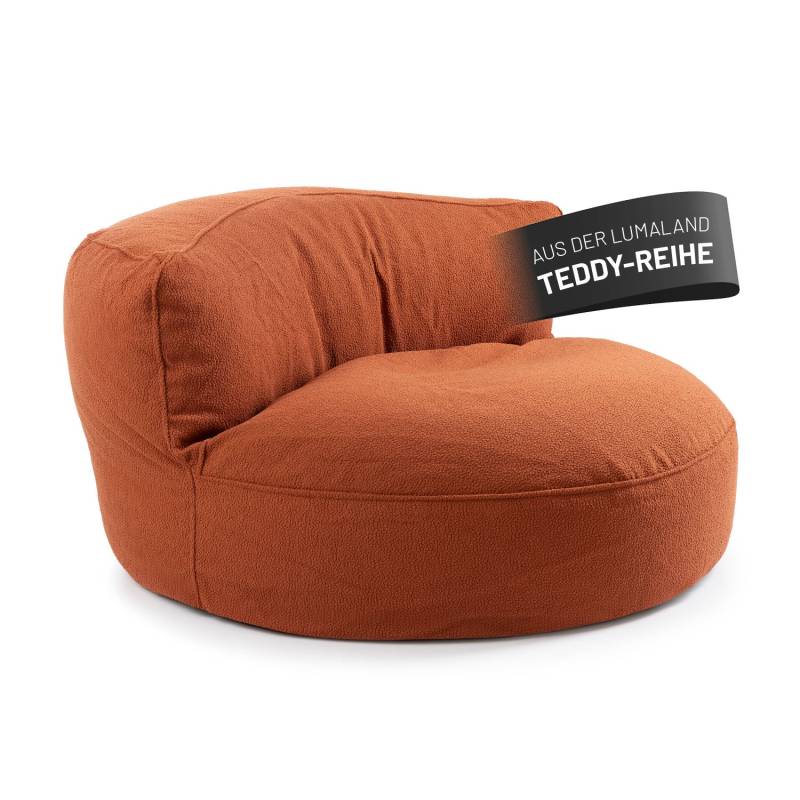 Sitzsack Lounge aus der LUMALAND Teddy-Reihe - Terracotta von LUMALAND