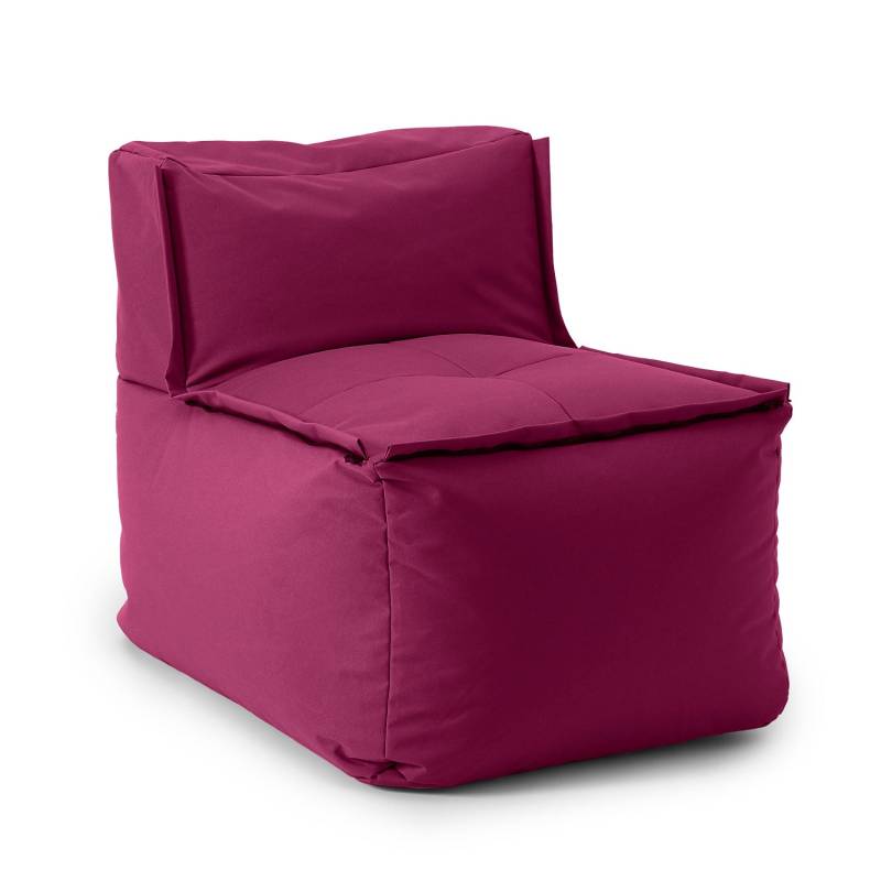 Sitzsack-Sofa Mittelstück (200 L) - Modulares System - indoor & outdoor - Rotwein von LUMALAND
