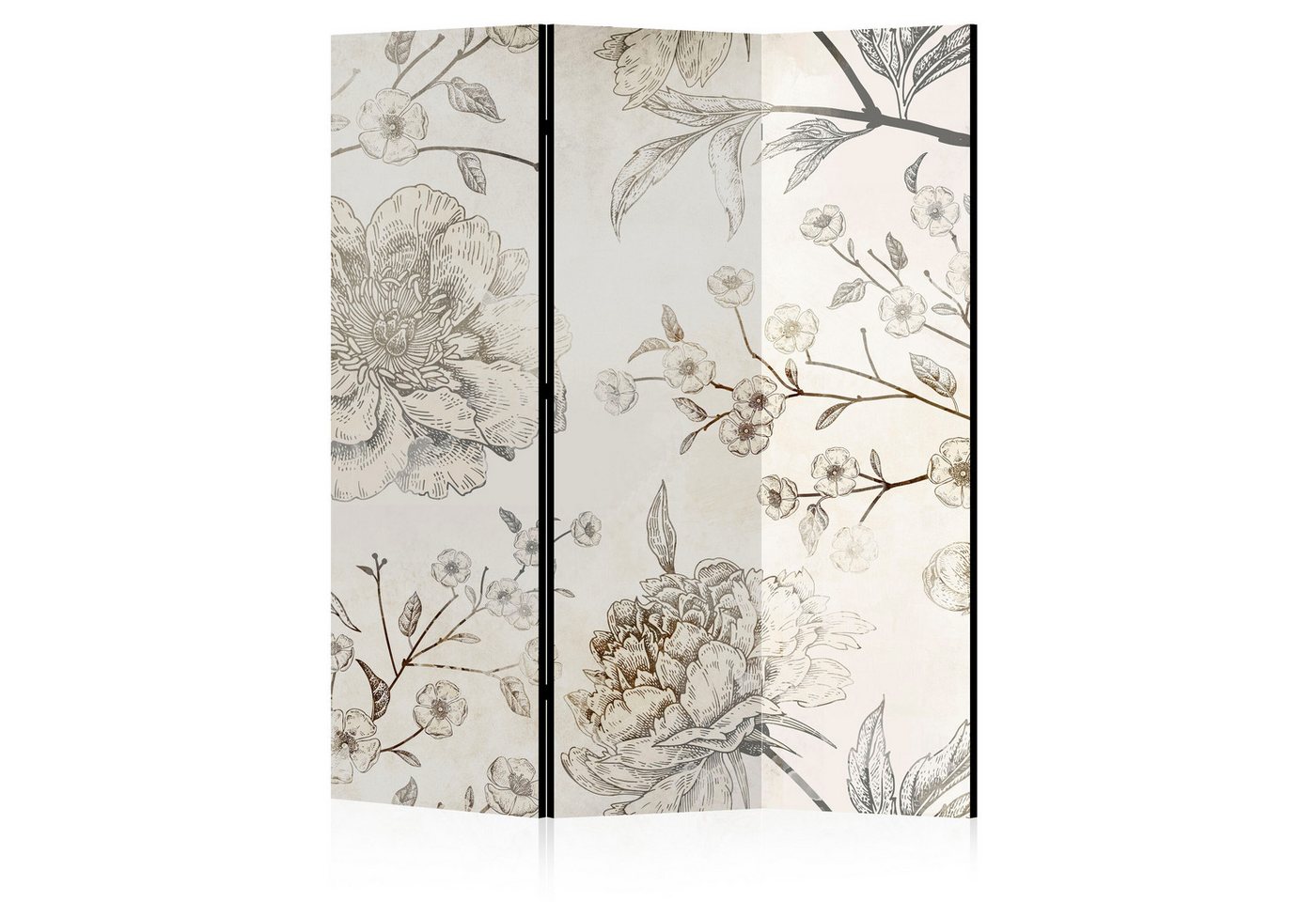 LUMASOUL Paravent doppelseitiger - Paravent Raumteiler Innen - Blumen Motiv - 135x172 cm, Rustikal, Rechteckig, Nach innen, Horizontale Ausrichtung LUMASOUL Paravent doppelseitiger - Paravent Raumteiler Innen - Blumen Motiv - 135x172 cm, Rustikal, Rechteckig, Nach innen, Horizontale Ausrichtung von LUMASOUL