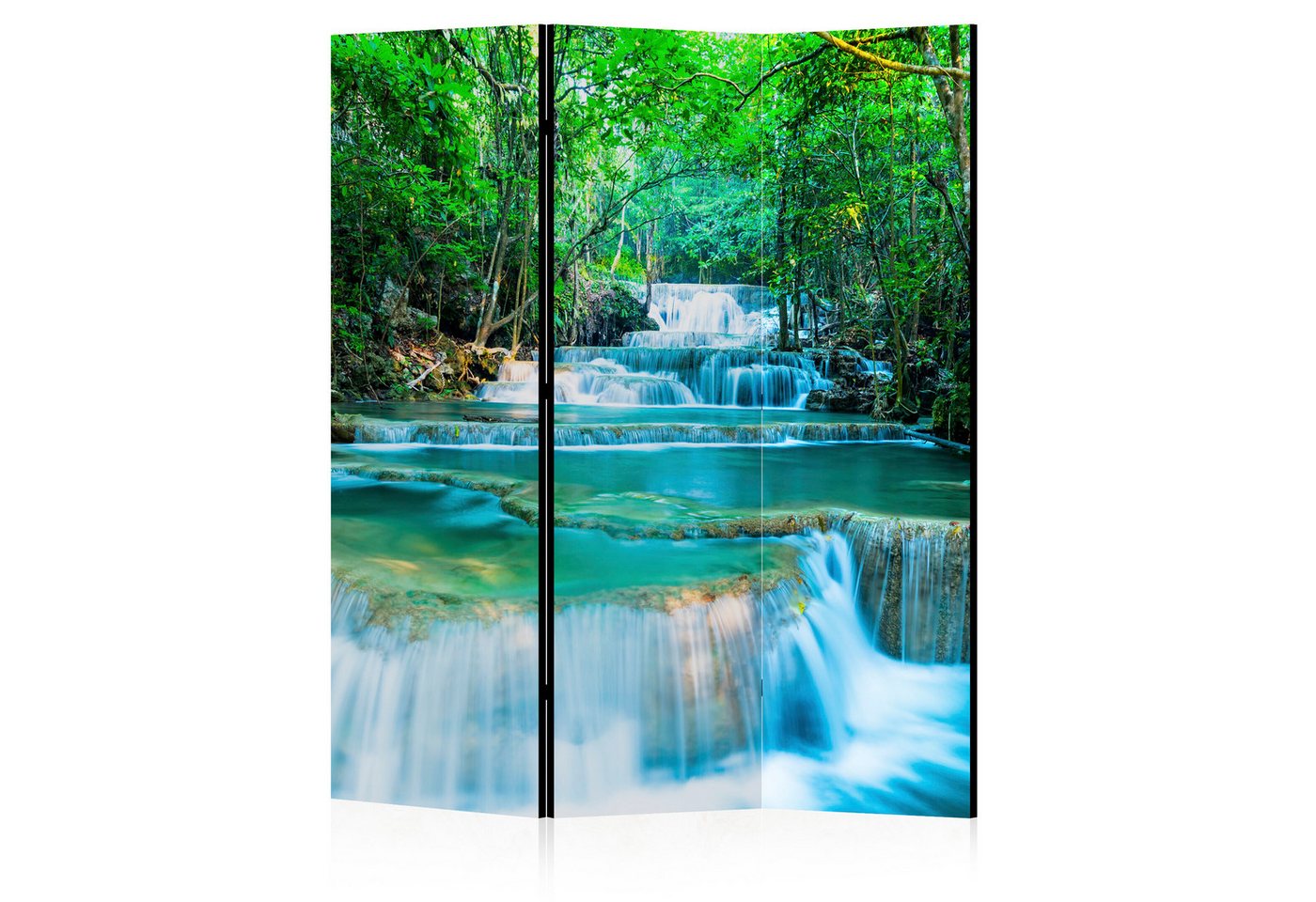 LUMASOUL Paravent doppelseitiger - Paravent Raumteiler Innen - Natur Motiv - 225x172 cm, Eklektisch, Rechteckig, Nach innen, Horizontale Ausrichtung von LUMASOUL