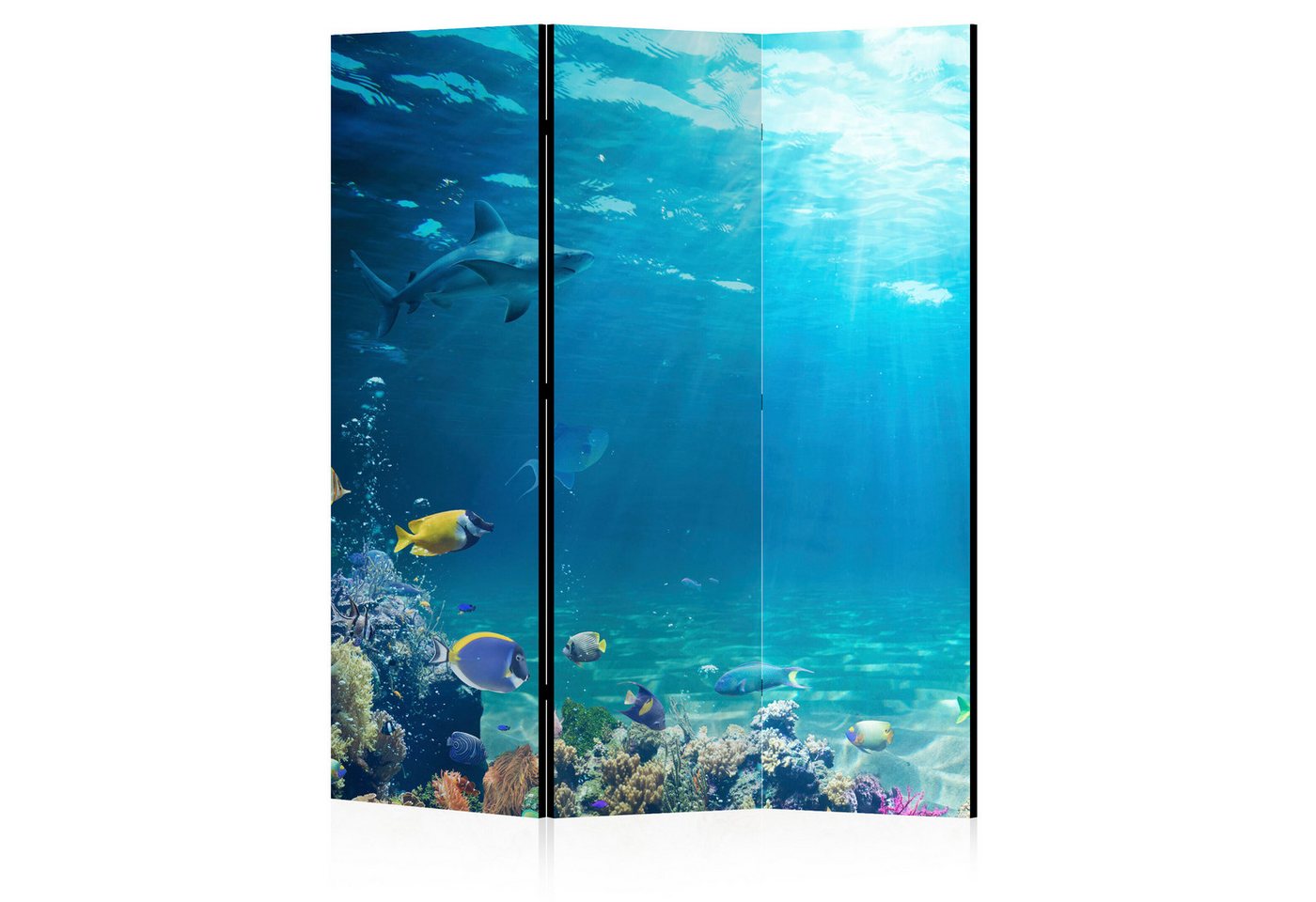 LUMASOUL Paravent doppelseitiger - Paravent Raumteiler Innen - Tieren Motiv - 225x172 cm, Rechteckig, Nach innen, Horizontale Ausrichtung von LUMASOUL