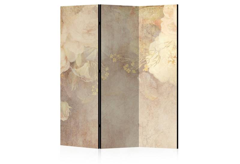 LUMASOUL Paravent einseitiger- Paravent Raumteiler Innen - Blumen Motiv - 225x172 cm, Rustikal, Rechteckig, Nach innen, Horizontale Ausrichtung von LUMASOUL